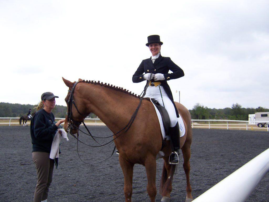 Tango and Susannah Hamlin with employer Pam Neff