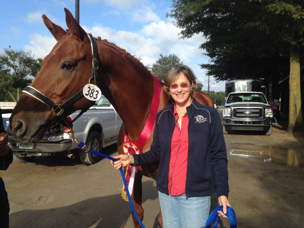 Red Diamond and owner Anne Shermyen at Region 3 Championships